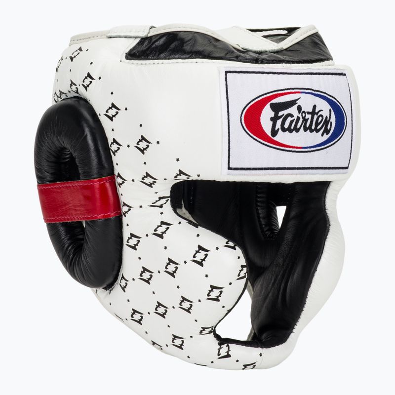 Боксерський шолом Fairtex Super Sparring білий/чорний