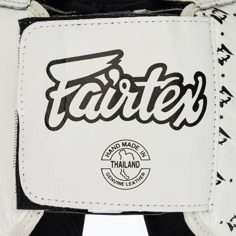 Боксерський шолом Fairtex Super Sparring білий/чорний 5
