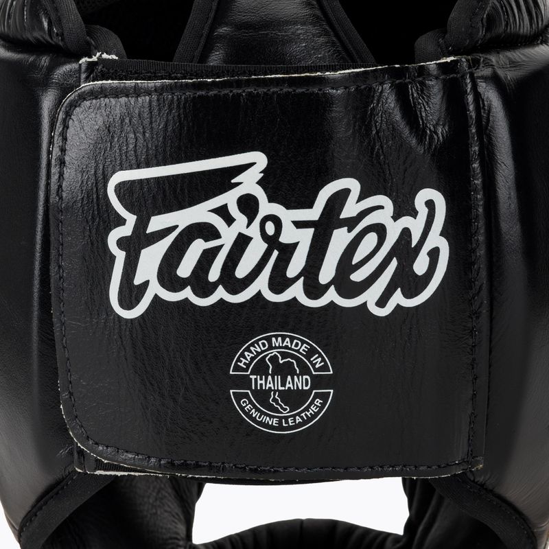 Боксерський шолом для спарингу Fairtex Diagonal Vision - повне покриття голови чорний/жовтий 5