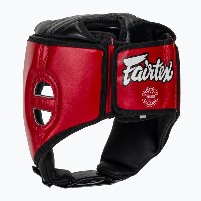 Шолом для змагань з муай-тай та кікбоксингу Fairtex червоний 3