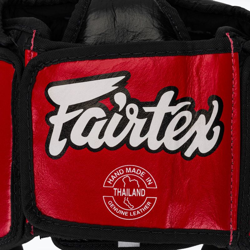 Шолом для змагань з муай-тай та кікбоксингу Fairtex червоний 5