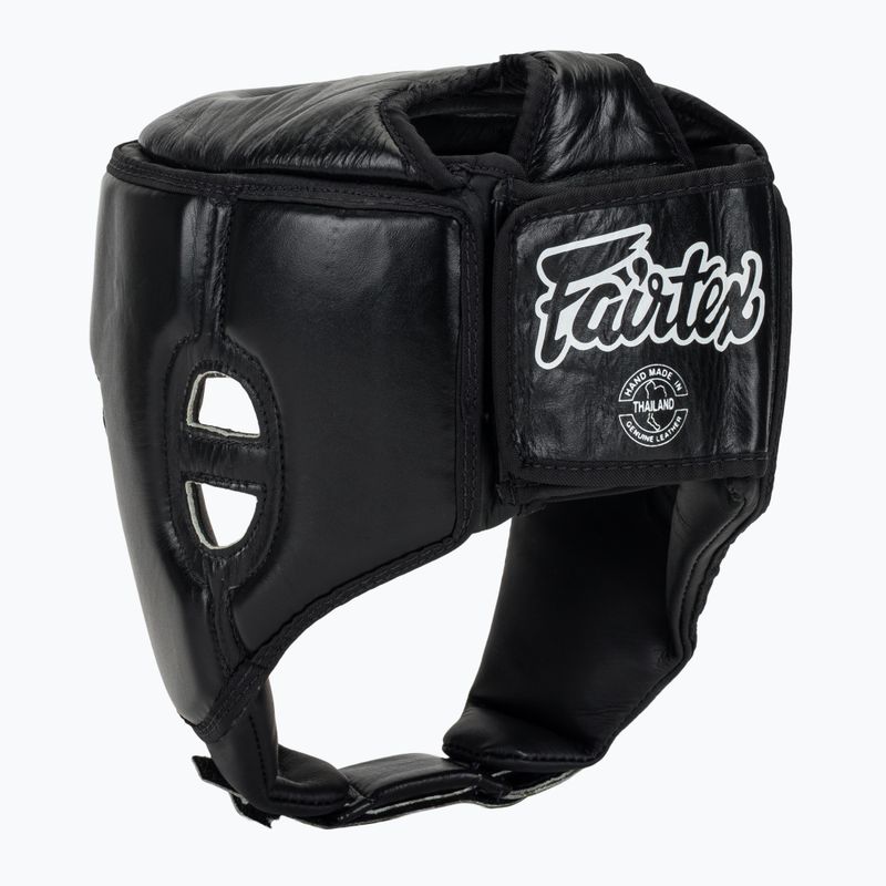 Захисний шолом для змагань з муай-тай і кікбоксингу Fairtex чорний 3