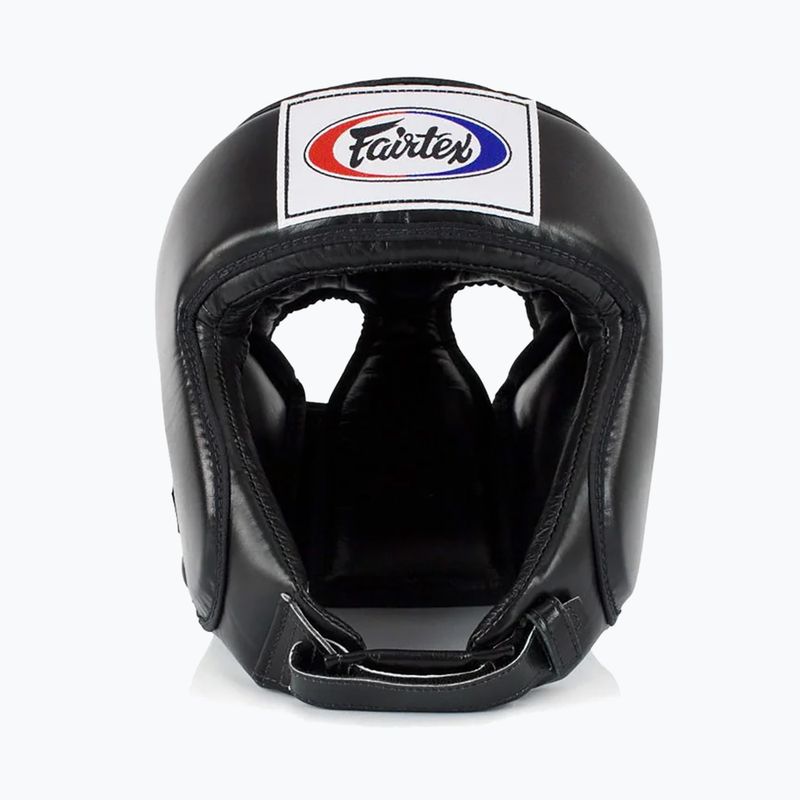 Захисний шолом для змагань з муай-тай і кікбоксингу Fairtex чорний 2