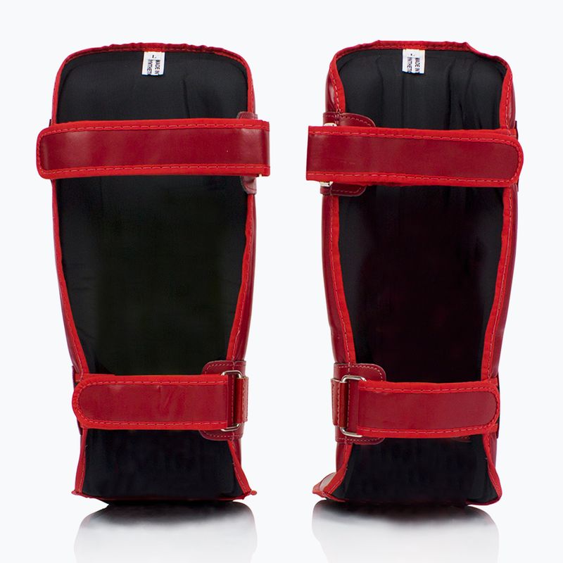 Захисні наколінники Fairtex In-Step з подвійною підкладкою червоні 2