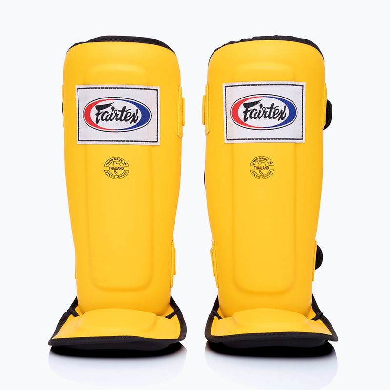 Захисні наколінники Fairtex In-Step з подвійною підкладкою жовті