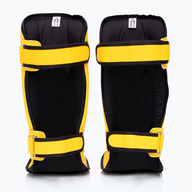 Захисні наколінники Fairtex In-Step з подвійною підкладкою жовті 2