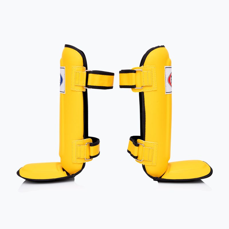 Захисні наколінники Fairtex In-Step з подвійною підкладкою жовті 3