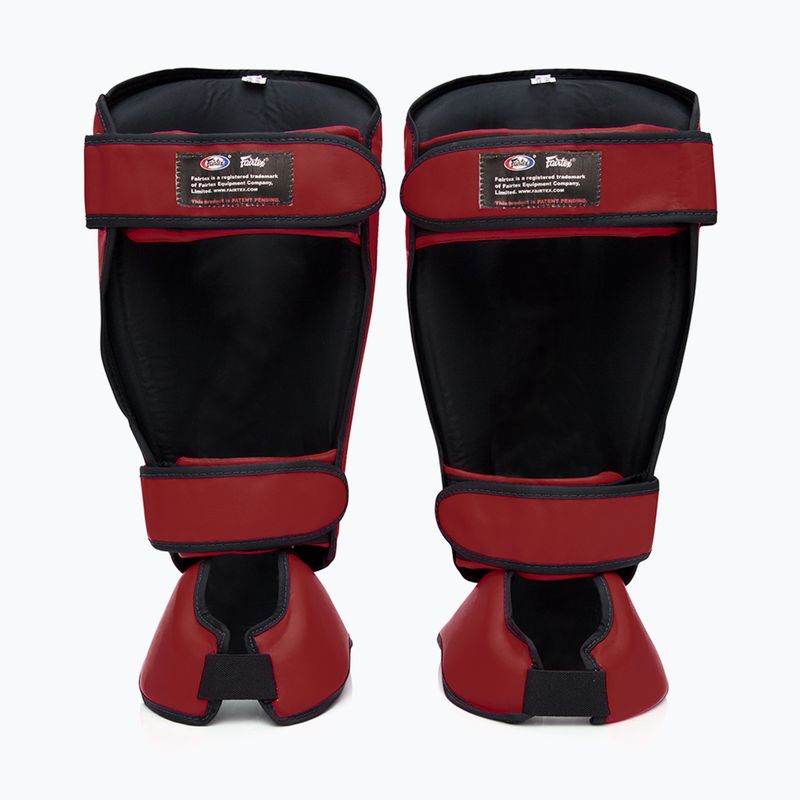 Знімні наколінники Fairtex In-Step Shin Pads, також відомі як захисні наколінники гомілки. "Твістер" червоний 2