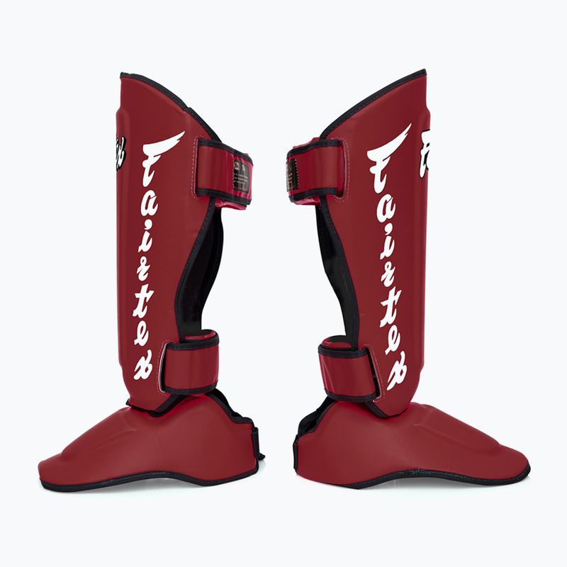 Знімні наколінники Fairtex In-Step Shin Pads, також відомі як захисні наколінники гомілки. "Твістер" червоний 3