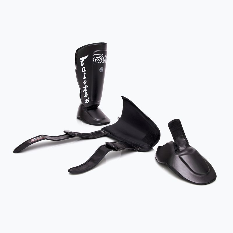 Знімні наколінники Fairtex In-Step Shin Pads, також відомі як захист гомілки. "Твістер" чорний 4