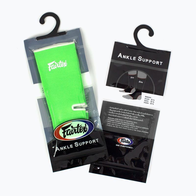 Гомілковостопний супінатор Fairtex зелений 3