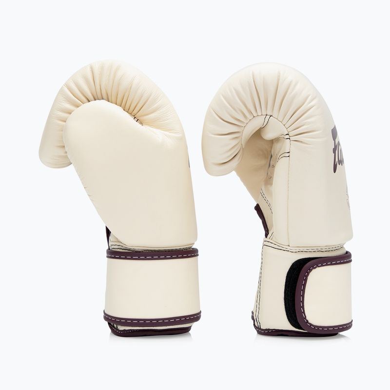 Боксерські рукавички з натуральної шкіри Fairtex хакі 3