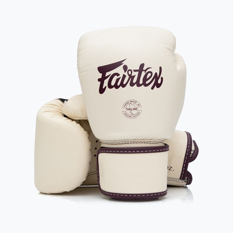 Боксерські рукавички з натуральної шкіри Fairtex хакі 4