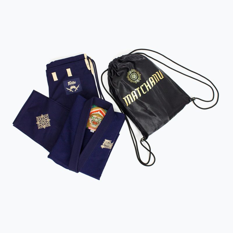 ГІ для бразильського джиу-джитсу Fairtex "Matchanu" navy blue 4