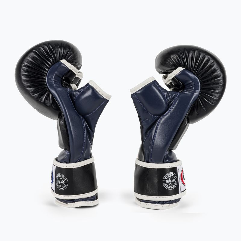 Рукавички для боротьби Fairtex Super Sparring Grappling Gloves чорні/сині 4