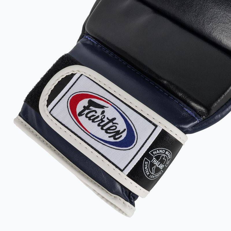 Рукавички для боротьби Fairtex Super Sparring Grappling Gloves чорні/сині 6