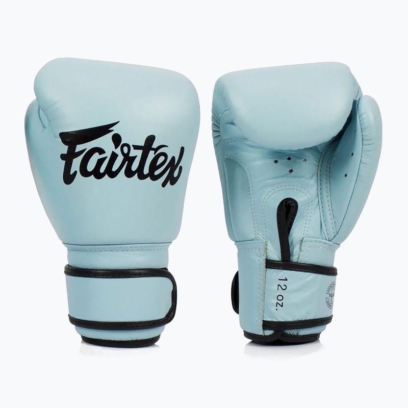 Боксерські рукавички з натуральної шкіри Fairtex сині