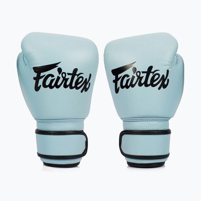 Боксерські рукавички з натуральної шкіри Fairtex сині