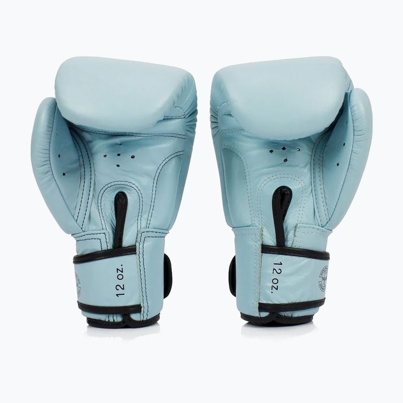 Боксерські рукавички з натуральної шкіри Fairtex сині 2