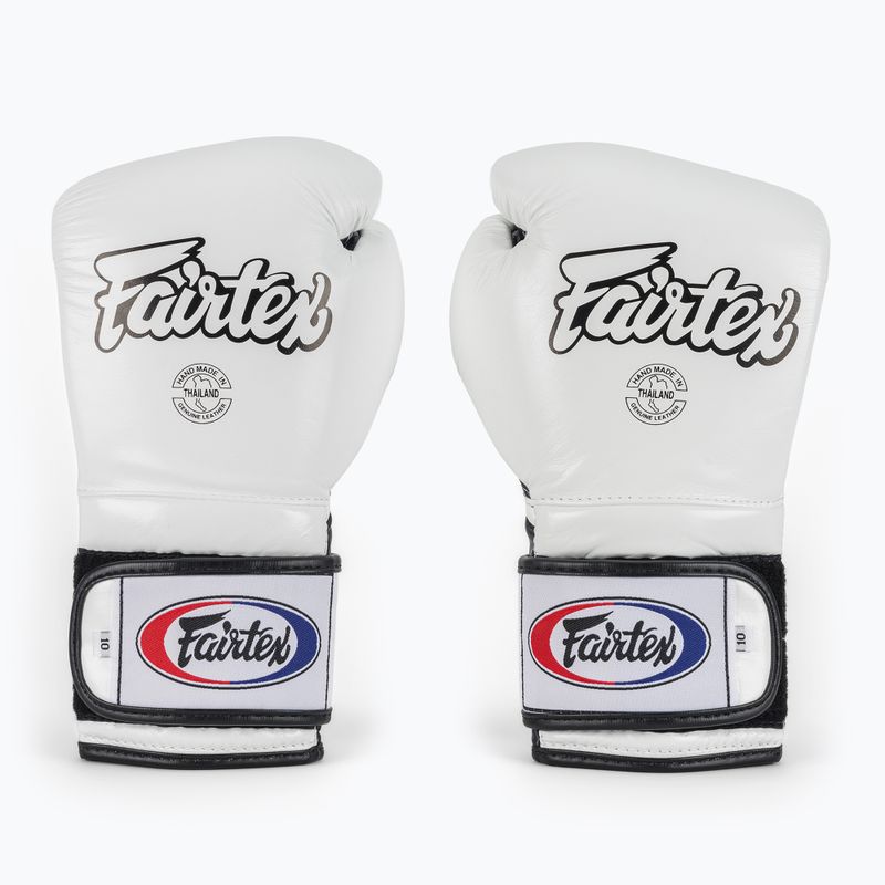 Боксерські рукавички Fairtex Heavy Hitter Mexican Style біло-сині 2