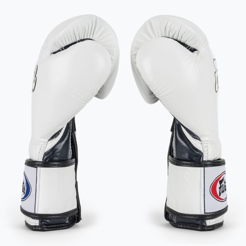Боксерські рукавички Fairtex Heavy Hitter Mexican Style біло-сині 4