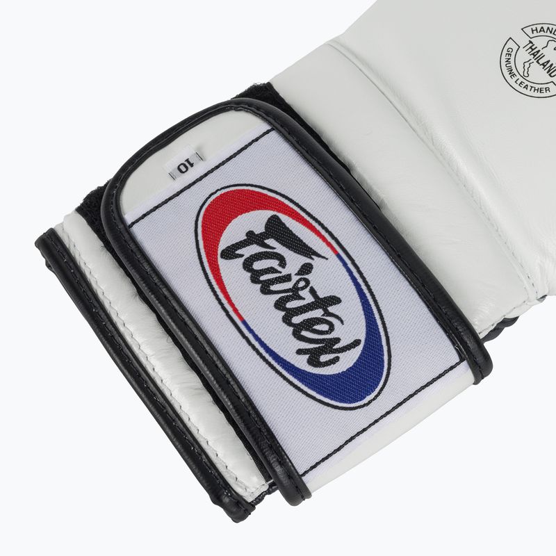 Боксерські рукавички Fairtex Heavy Hitter Mexican Style біло-сині 6