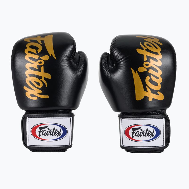Боксерські рукавички Fairtex Deluxe Tight-Fit чорні 2