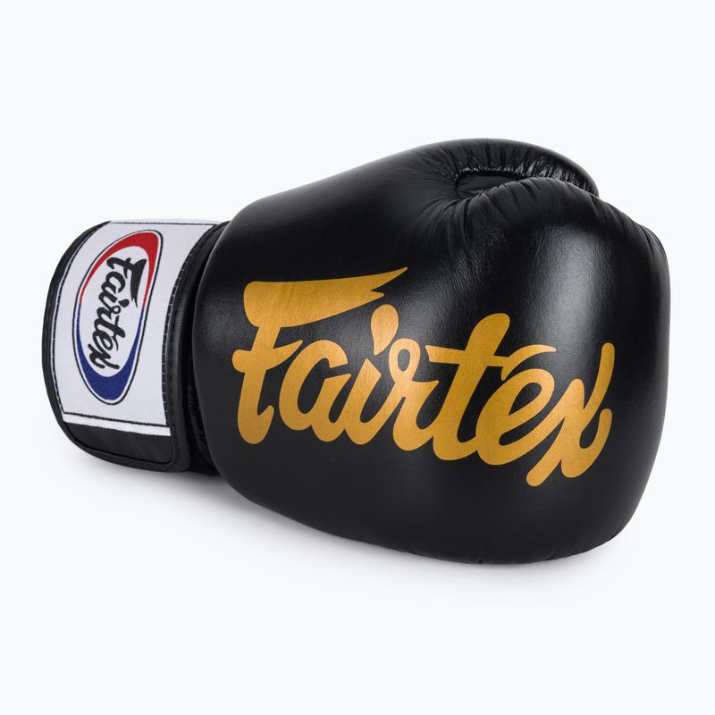 Боксерські рукавички Fairtex Deluxe Tight-Fit чорні 5