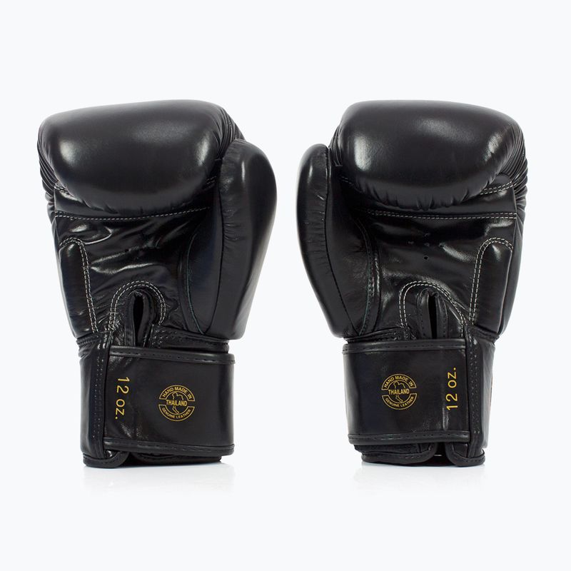 Боксерські рукавички Fairtex Deluxe Tight-Fit чорні 2