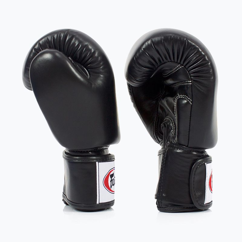 Боксерські рукавички Fairtex Deluxe Tight-Fit чорні 3