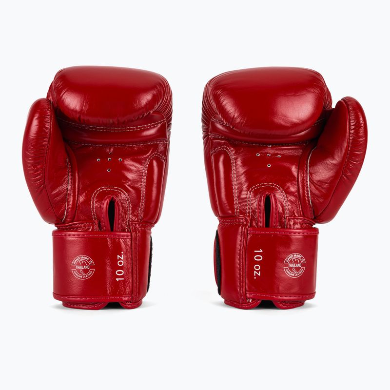 Боксерські рукавички Fairtex Deluxe Tight-Fit червоні 3