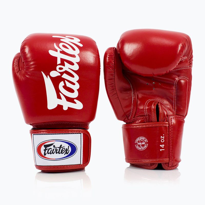 Боксерські рукавички Fairtex Deluxe Tight-Fit червоні