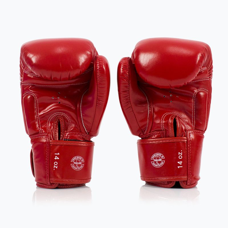 Боксерські рукавички Fairtex Deluxe Tight-Fit червоні 2