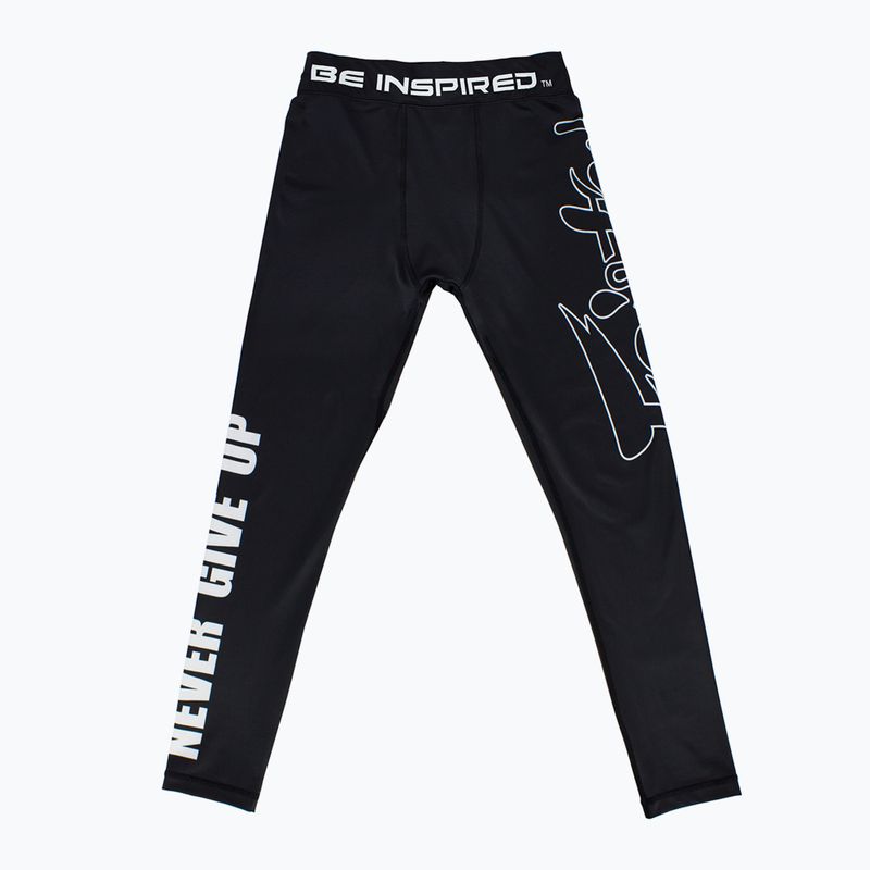 Чоловічі тренувальні легінси Fairtex Compression CP1 чорного кольору