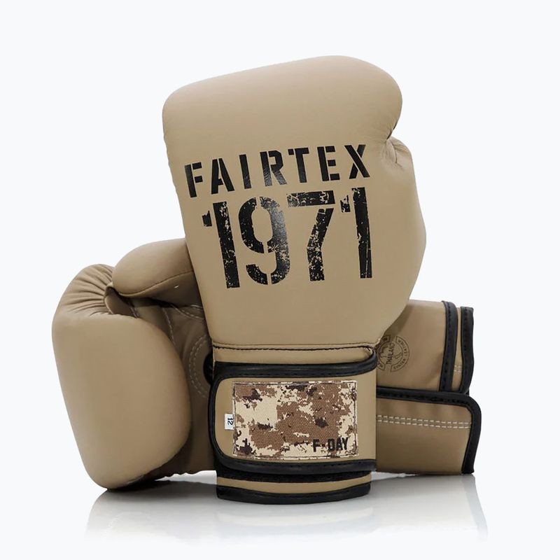 Боксерські рукавички Fairtex F-DAY 2 Limited Edition в кольорі хакі 4