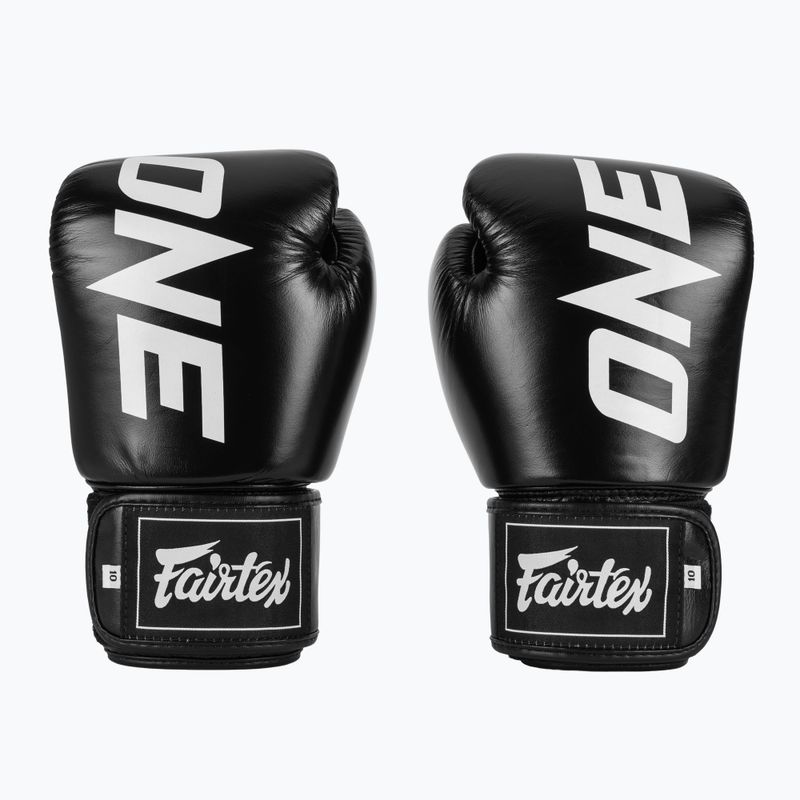 Боксерські рукавички Fairtex ONE X Fairtex чорні 2