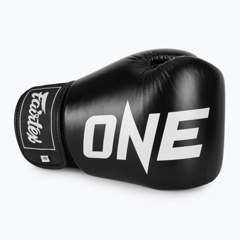 Боксерські рукавички Fairtex ONE X Fairtex чорні 5
