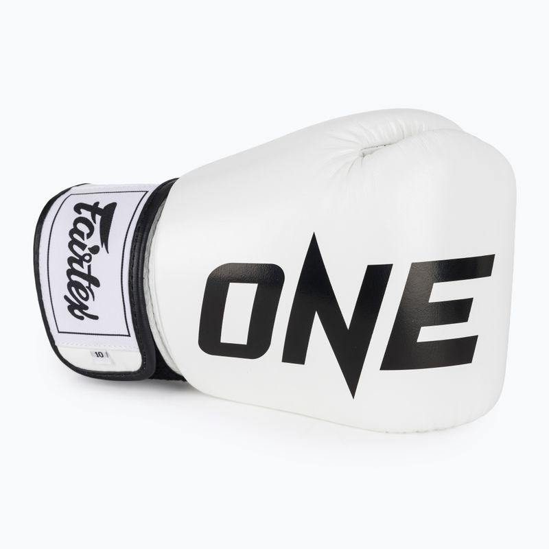 Боксерські рукавички Fairtex ONE X Fairtex білі 5