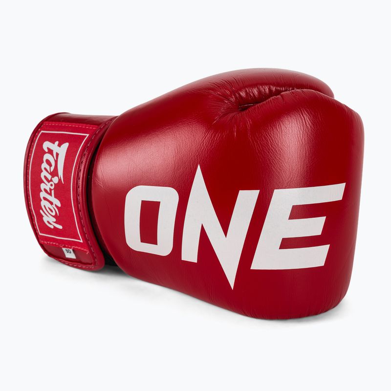 Боксерські рукавички Fairtex ONE X Fairtex червоні 5
