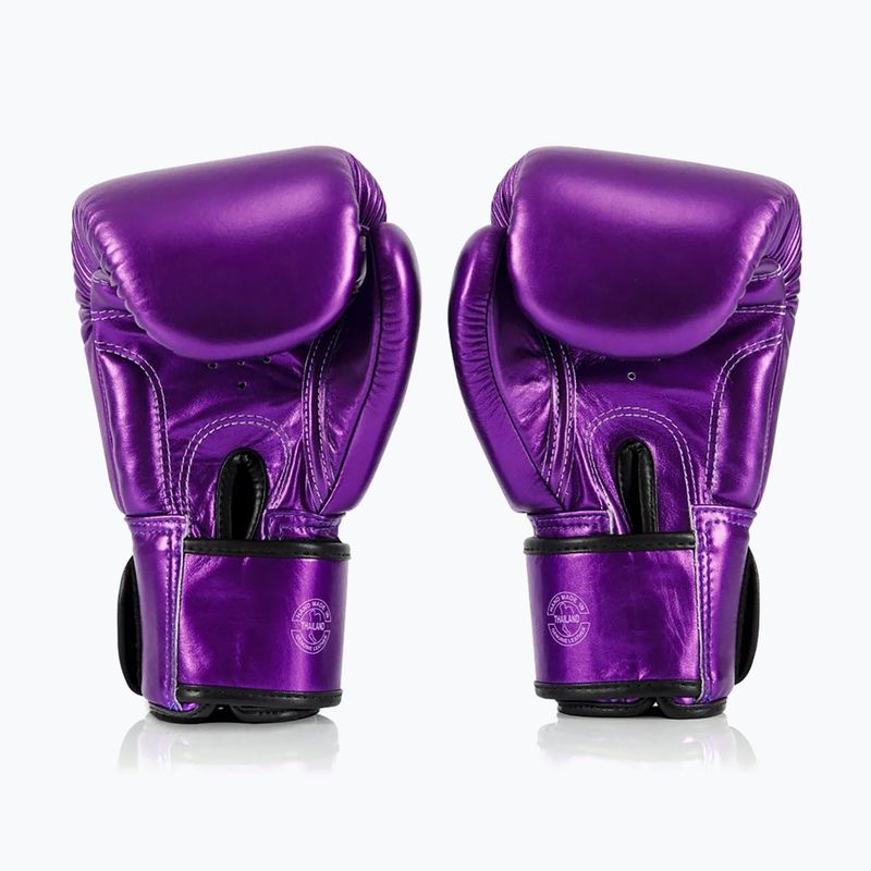 Боксерські рукавички Fairtex Metallic фіолетові 2