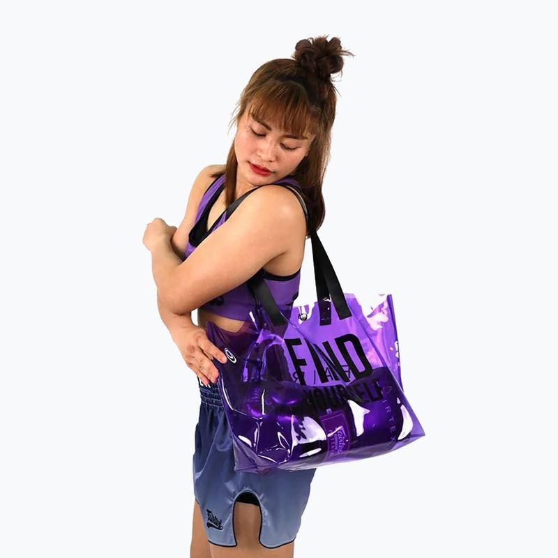 Боксерські рукавички Fairtex Metallic фіолетові 6