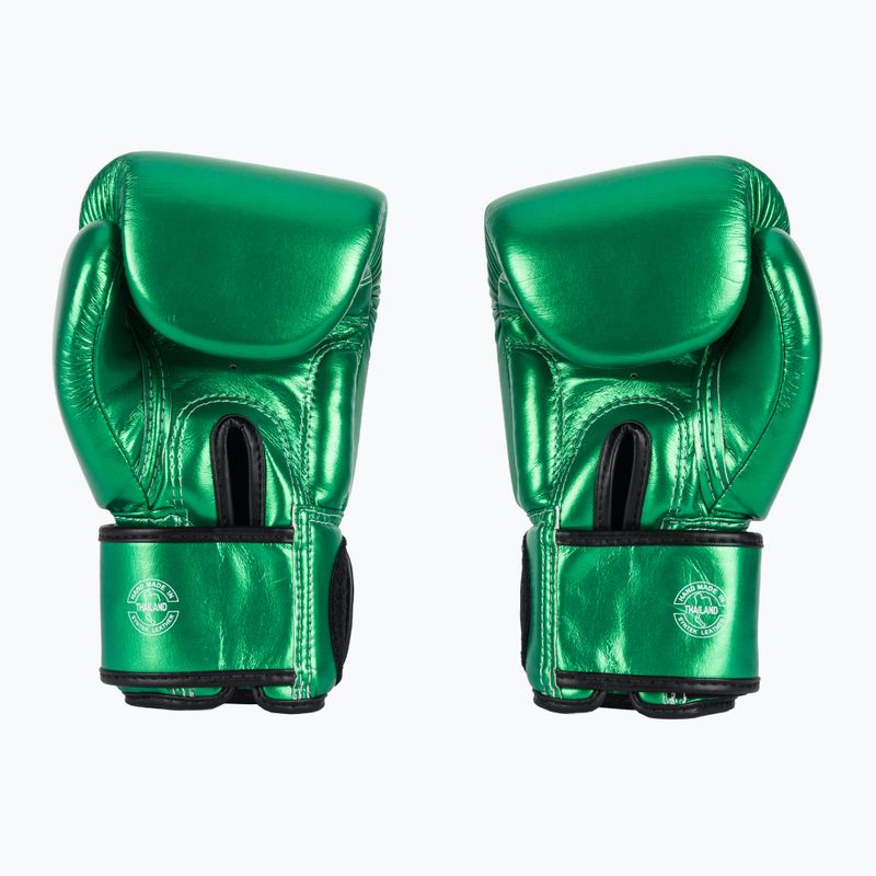 Боксерські рукавички Fairtex металік зелені 3