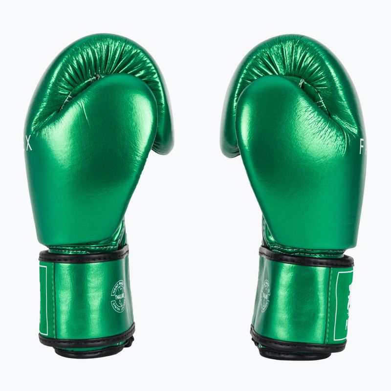 Боксерські рукавички Fairtex металік зелені 4