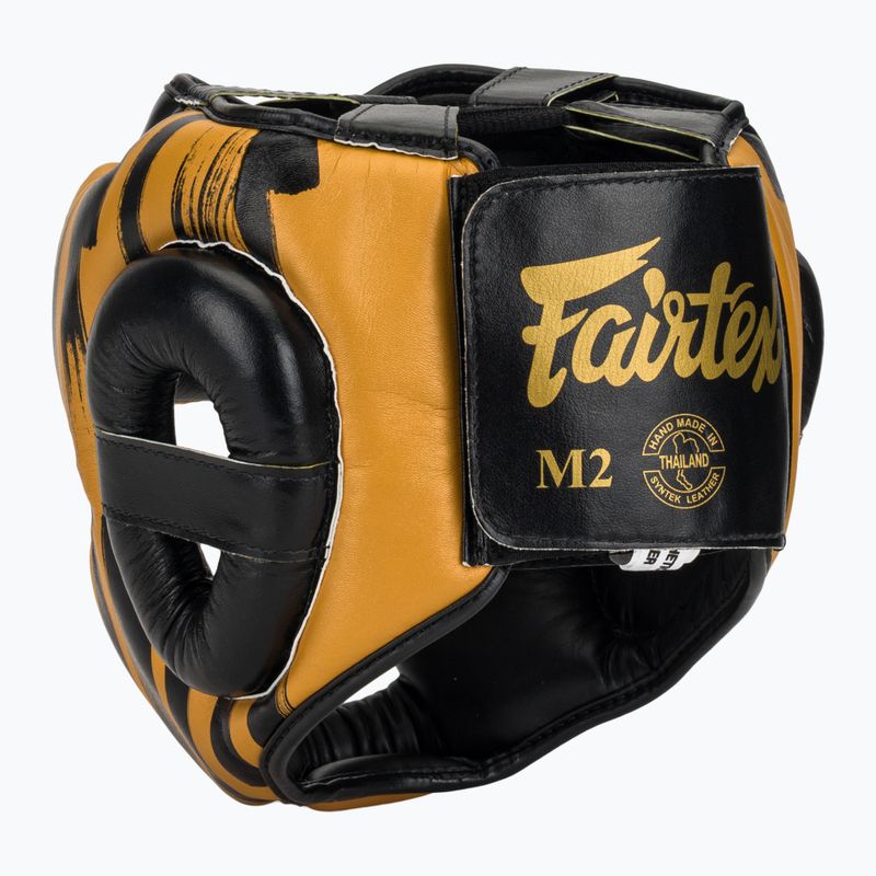 Шолом боксерський Fairtex Microfiber Headguard gold 3
