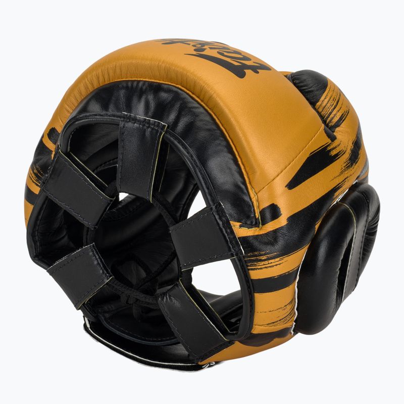 Шолом боксерський Fairtex Microfiber Headguard gold 6