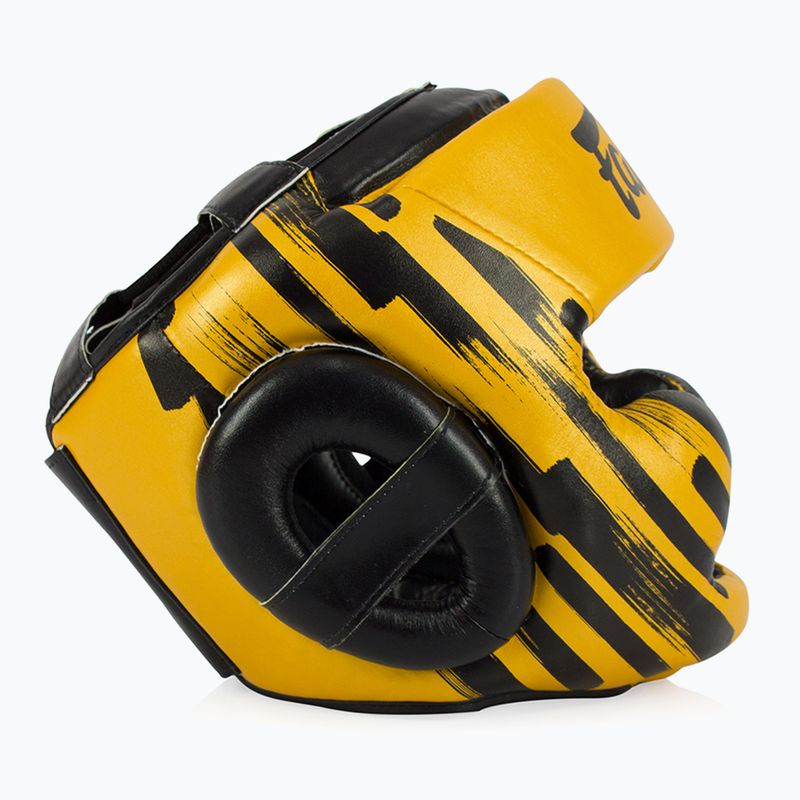 Шолом боксерський Fairtex Microfiber Headguard gold 3