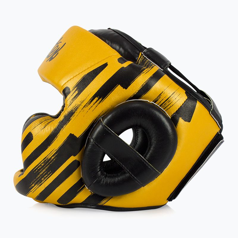 Шолом боксерський Fairtex Microfiber Headguard gold 4