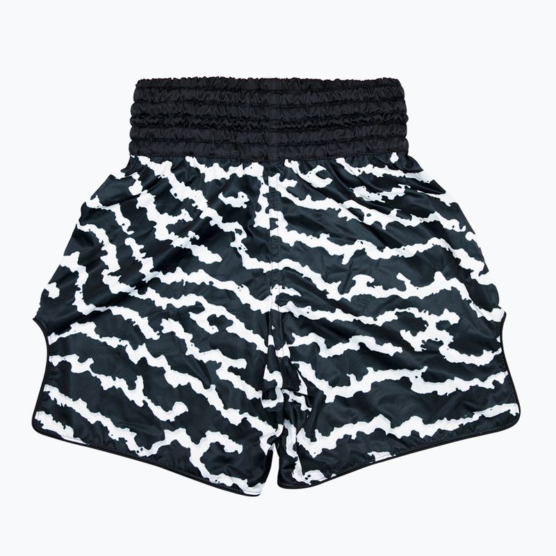 Шорти Fairtex Boxing Trunks BT2004 'Crack' чорні/білі 2