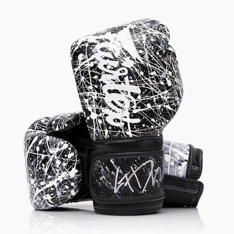 Рукавички Fairtex Microfibre Art Collections Рукавички художника чорні/білі 4
