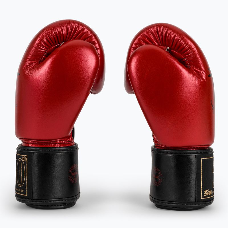 Боксерські рукавички Fairtex Golden Jubilee червоні 4